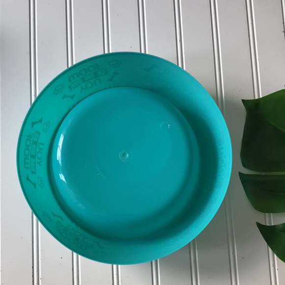 Turquoise blue green dog pet dish - Picture 4 of 5